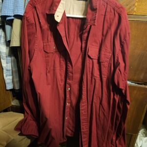 Wrangler Men's Deep Red Shirt Jacket